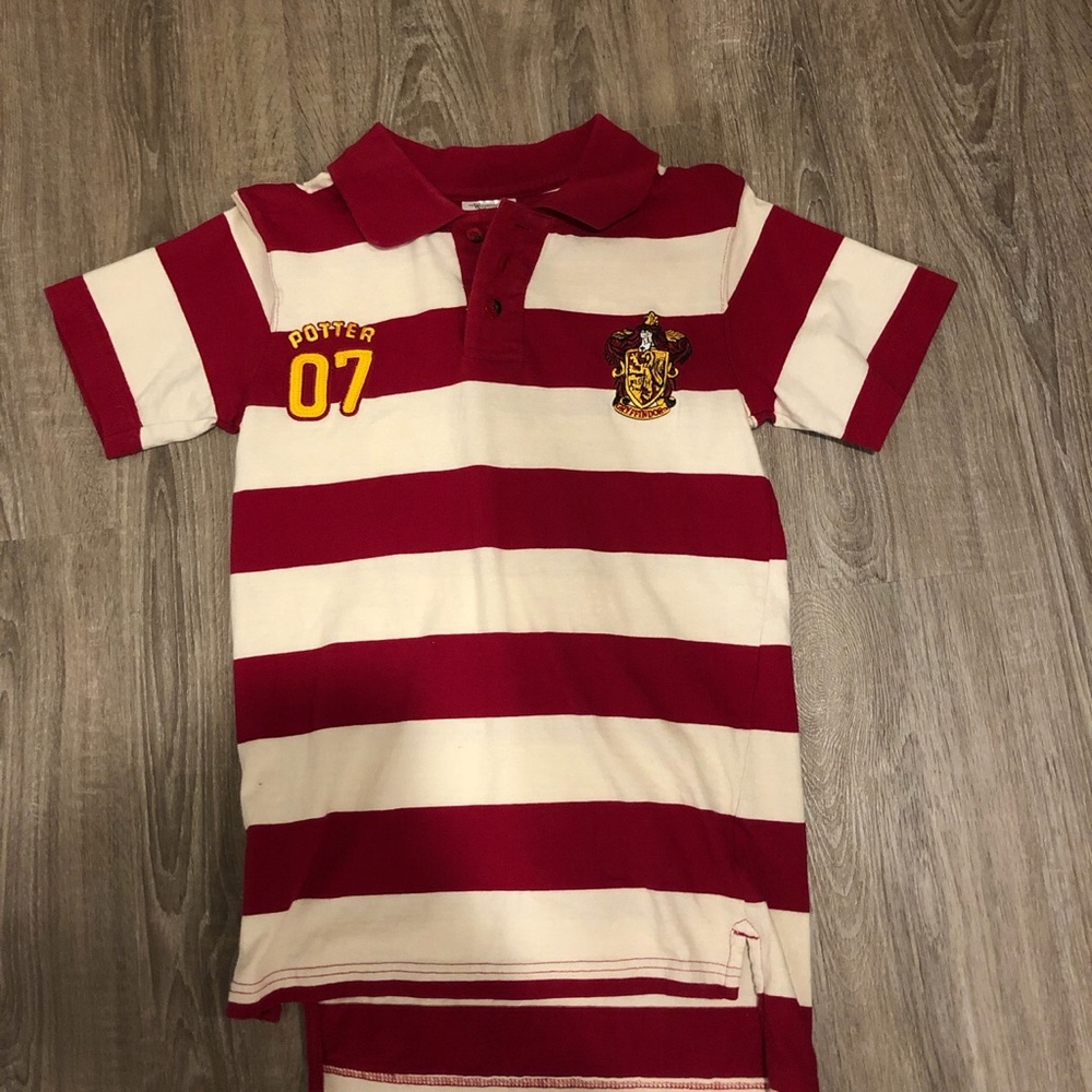 Harry Potter quidditch jersey collared shirt.